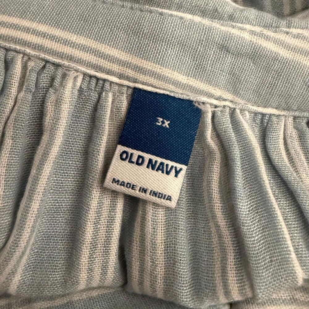OLD NAVY Long-Sleeve Striped Midi Dress, NEW! Size 3X - Picture 8 of 8